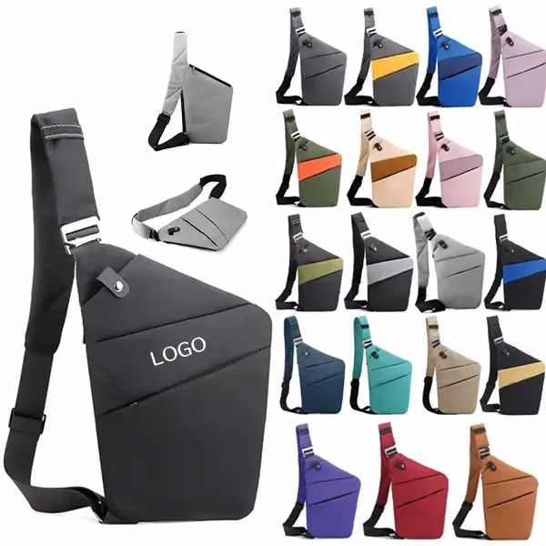 Secure Close-Fit Sling Chest Bag with Anti-Theft