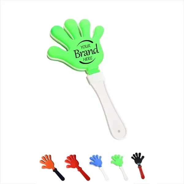 Custom 11 Inch Palm-Shaped Hand Clapper — Trade Show Crowd Engagement Giveaway 1