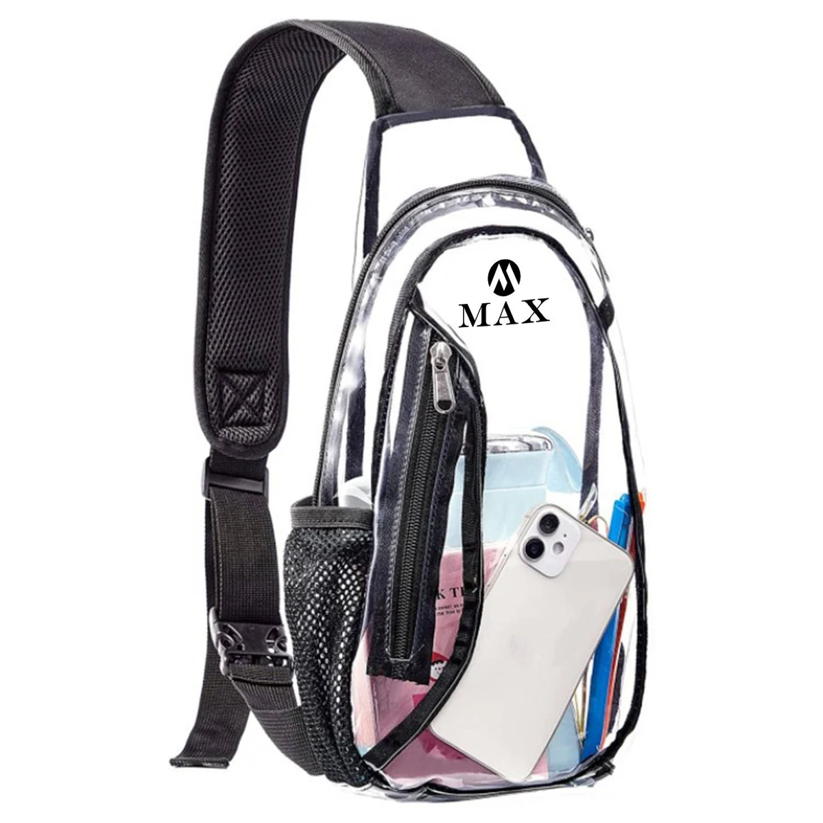 PVC Transparent Shoulder Chest Bag 1