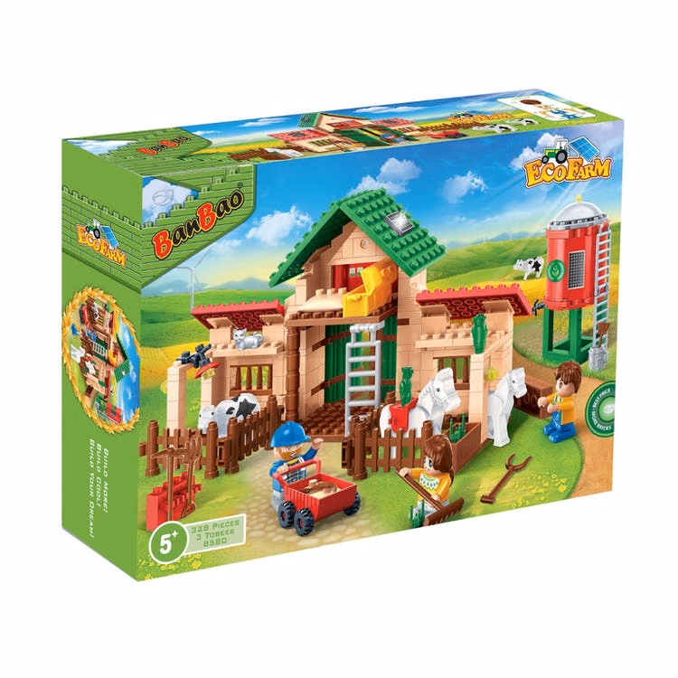 Life on the Farm Interlocking Block Sets - 328 Pieces