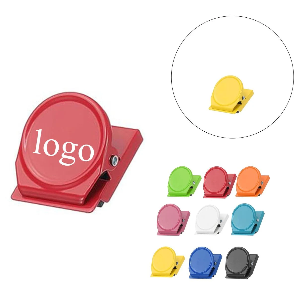 Cute Round Top Iron Binder Clip For School Stationery 1