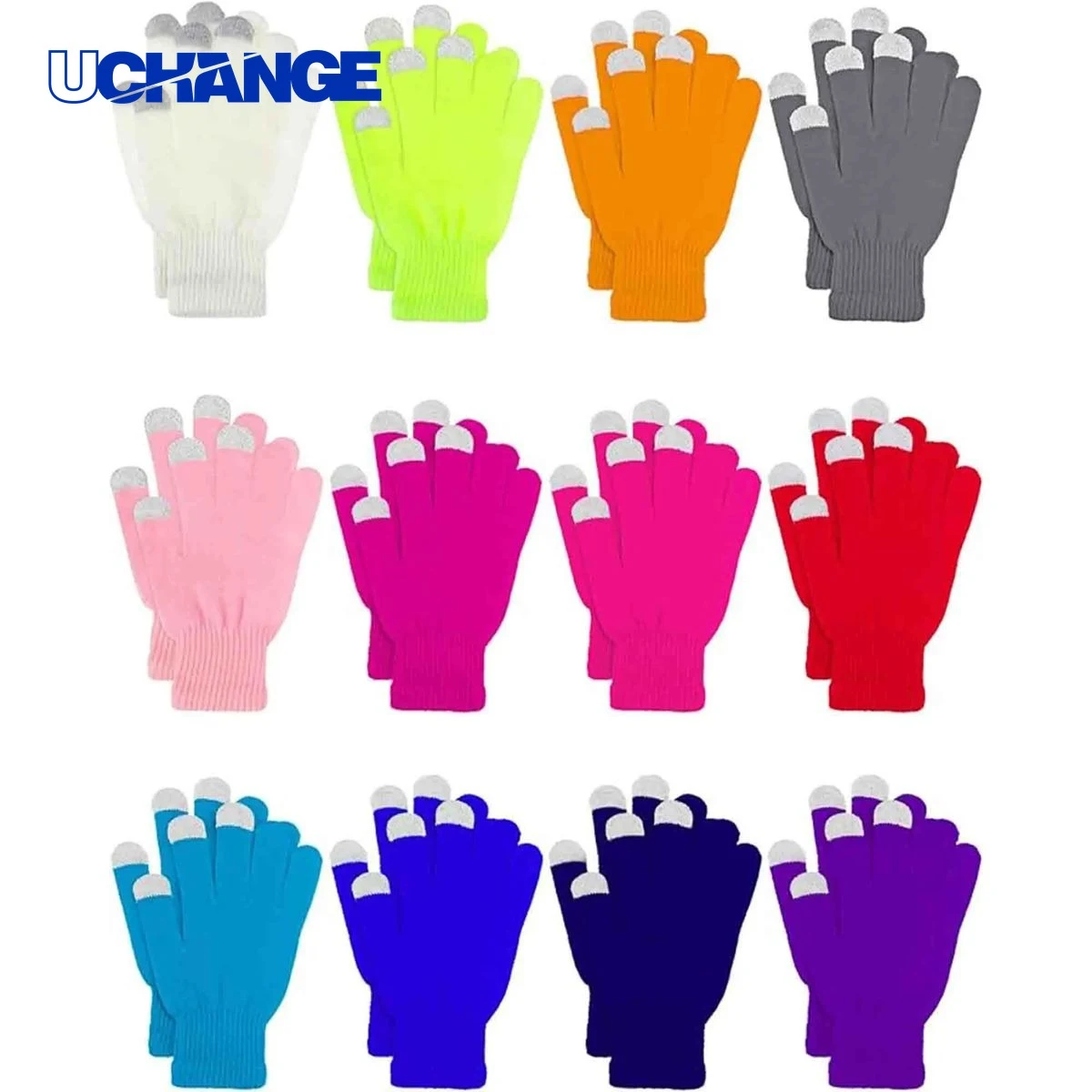 Stretch Knit Touchscreen Mittens 1