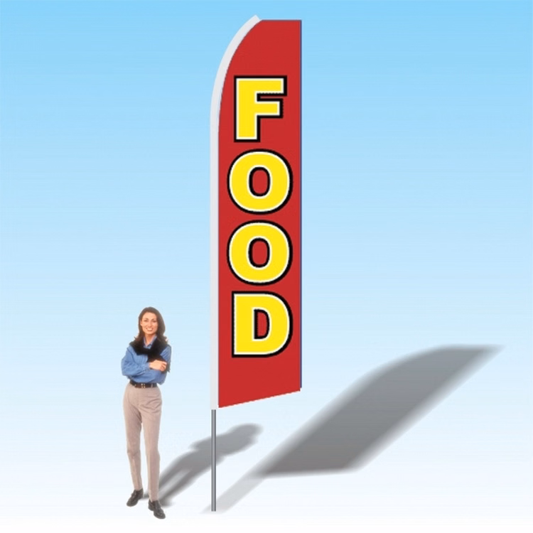 15FT Food Advertising Banner Flag
