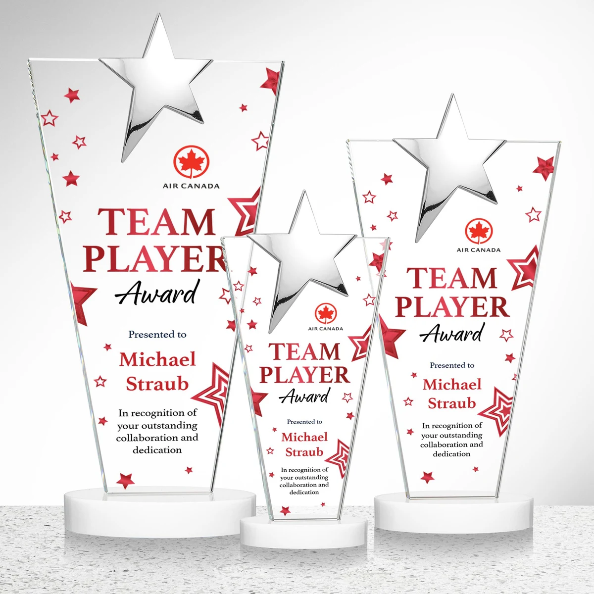 Mantella Chrome Star VividPrint™ Award - White 1