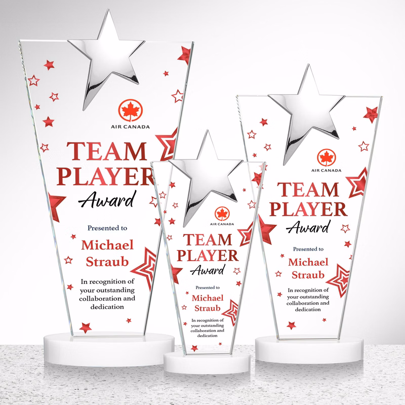 Mantella Chrome Star VividPrint™ Award - White
