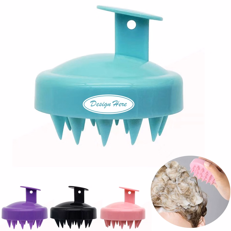 Soft Silicone Bristle Scalp Massager Shampoo Brush