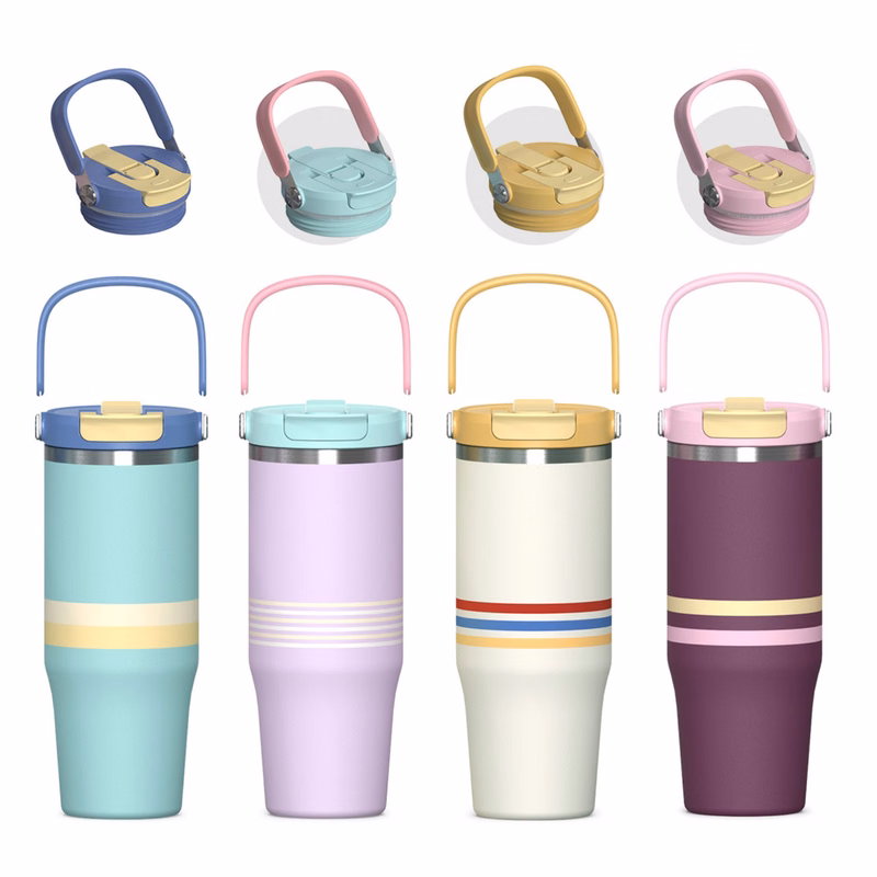 40 oz Stainless Steel Insulated Water Bottle With 2-in-1 Lid