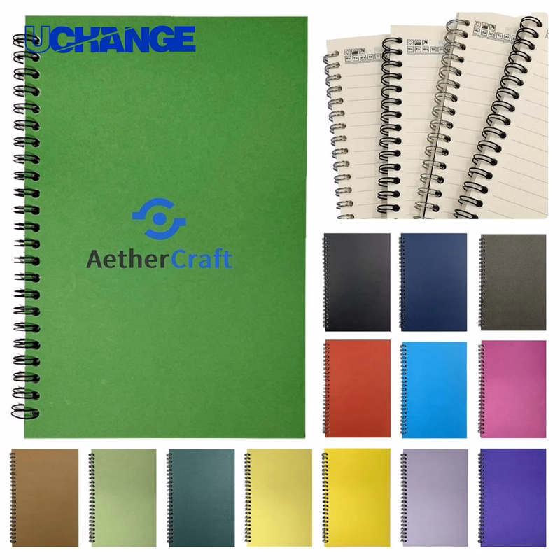 Kraft Paper Spiral Notebook with Lined Pages