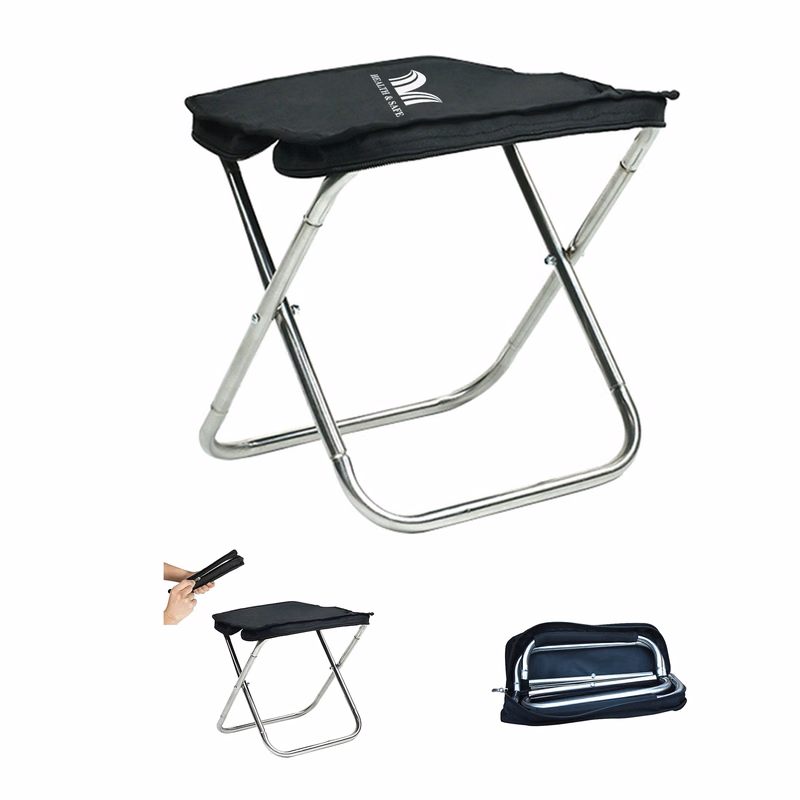 Portable Folding Stool Camping Chair with Storage Bag