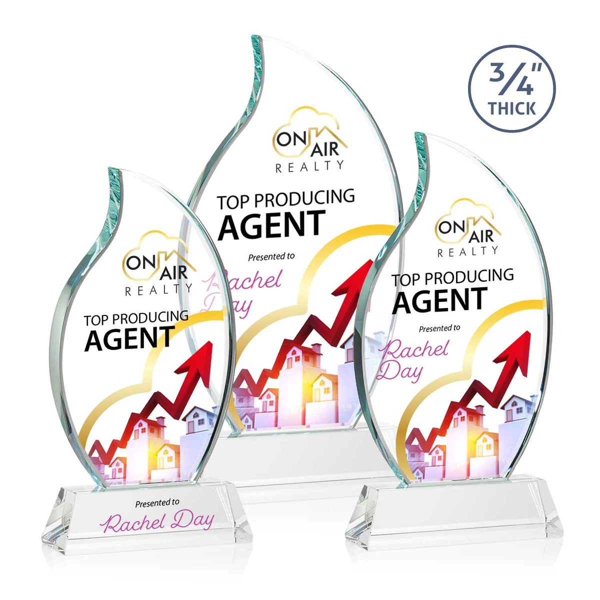Croydon VividPrint™ Award on Newhaven Base - Clear 1