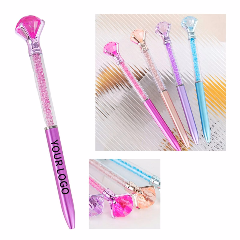 Retractable Diamond Pen with Comfortable Grip