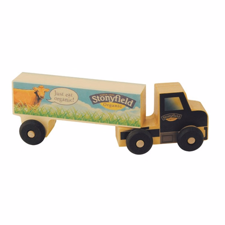 Wood Semi-Truck with Laser Engraving