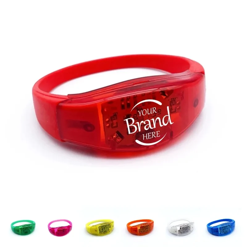 Silicone Sound Control Flashing Bracelets 1