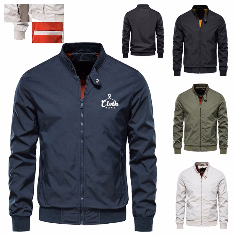 Streetwear Zip Pocket Bomber Jacket