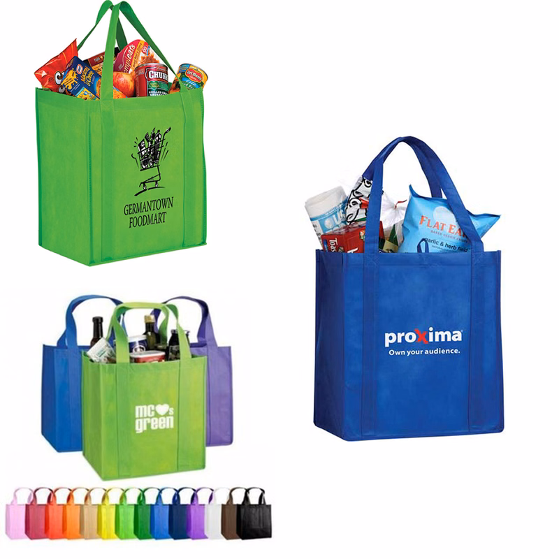 Full Color Non-woven Large Grocery Tote Bag