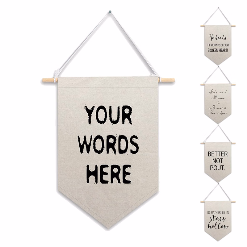 Custom Canvas Advertising Wall Hanging Flag