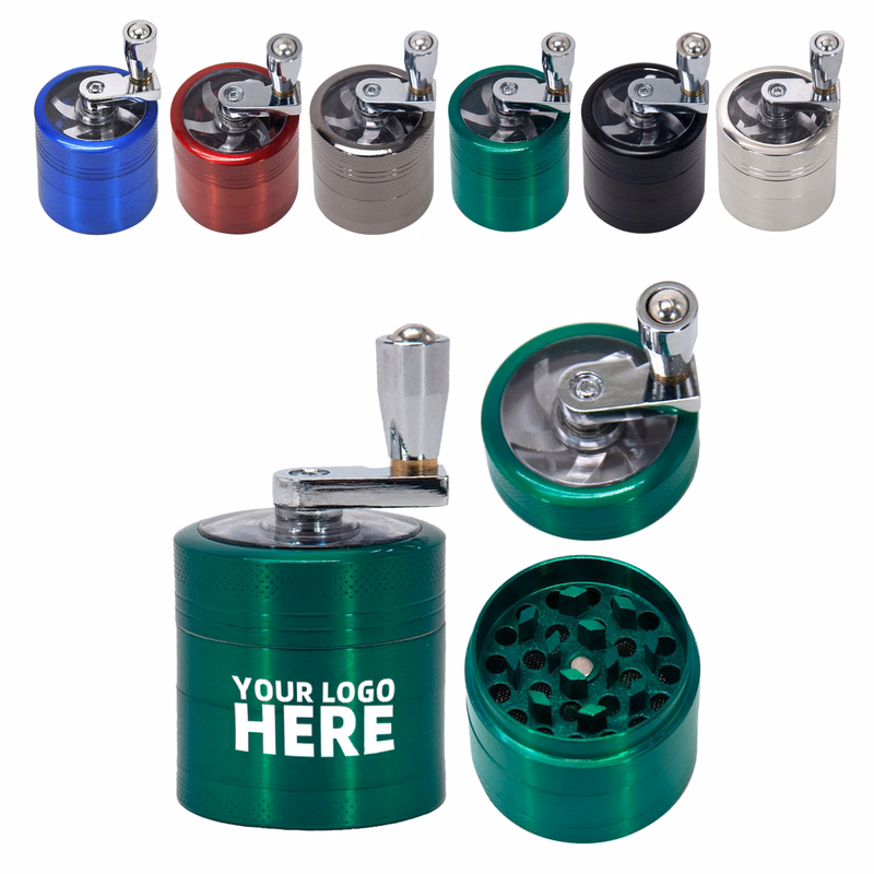 Metal Hand Cranked Herb Grinder