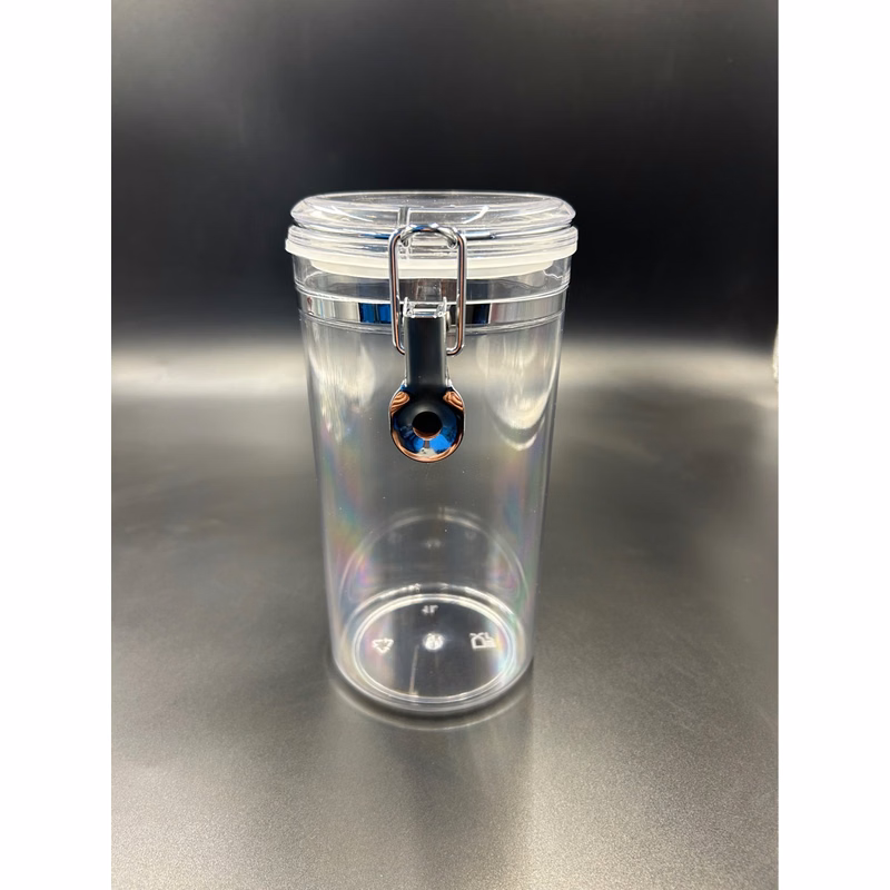 34 oz Clear Canister with Clamp Lid