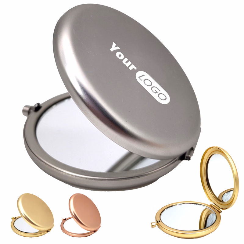 Stainless Steel Portable Creative Double-Sided Folding Mirror