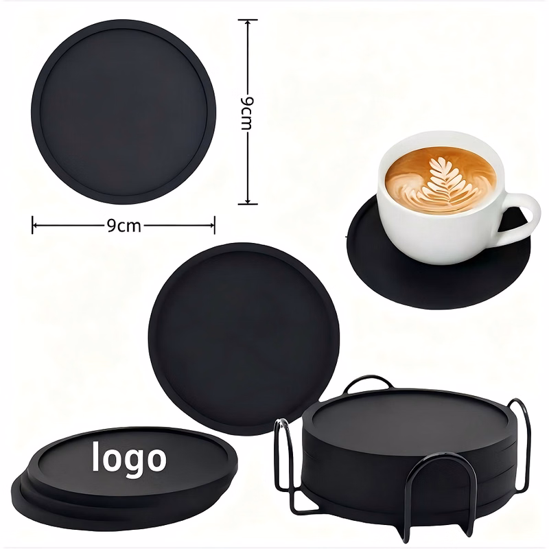 Full Color Printed Round Silicone Coaster