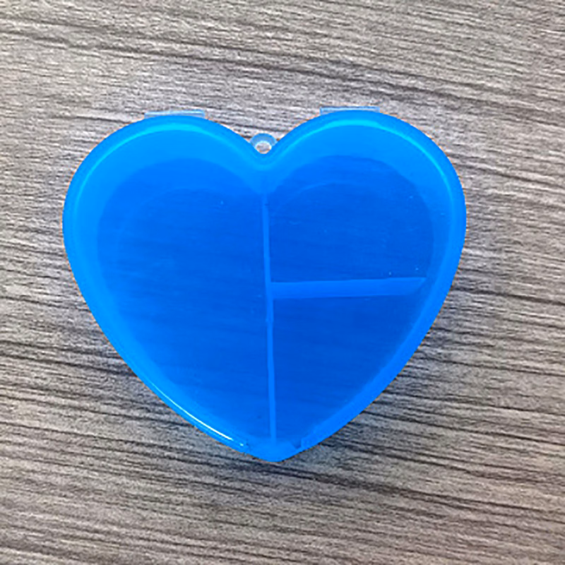 Mini Three Grid Heart-Shaped Medicine Box MOQ3000