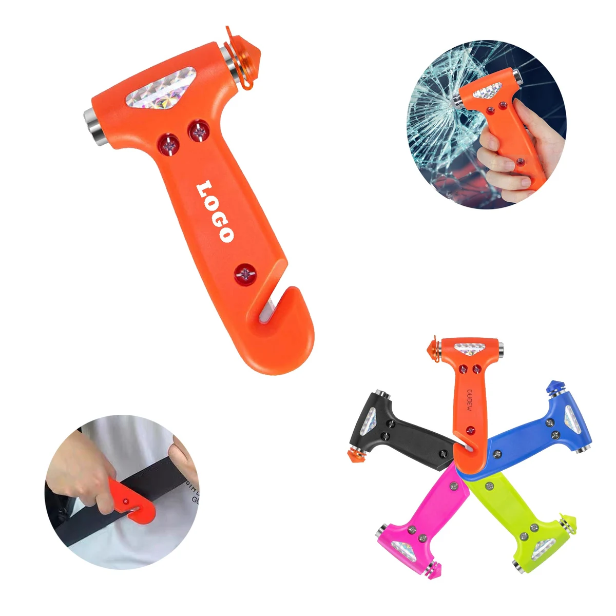 Safety Hammer Car Window Breaker 1