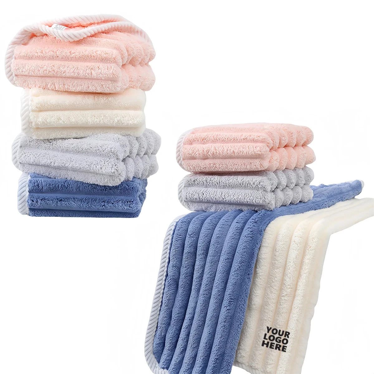 Premium Coral Velvet Towel Extra Large Ultra Absorbent 1