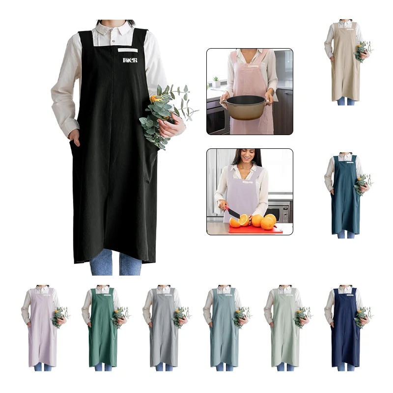 Cross-Back Apron with Pock for Women and Men 1