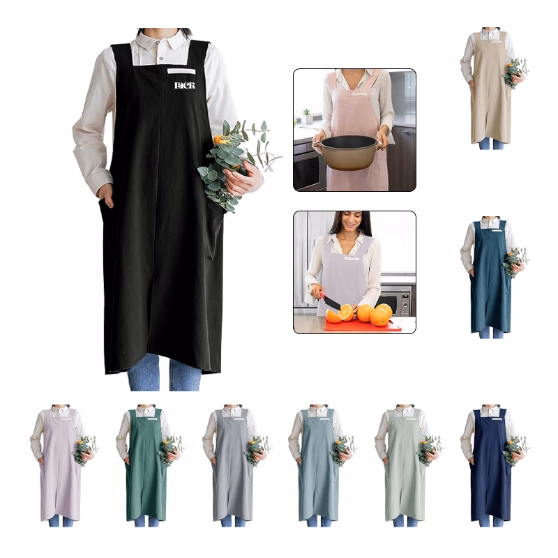 Cross-Back Apron with Pock for Women and Men