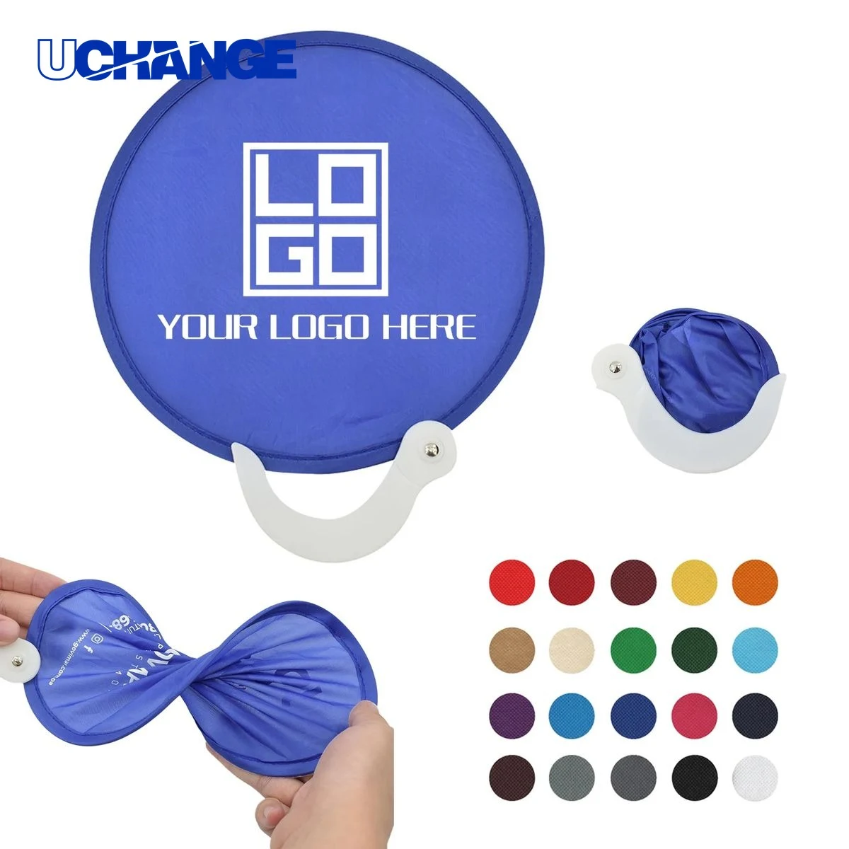 Round Folding Hand Fan Tool for Daily Use 1
