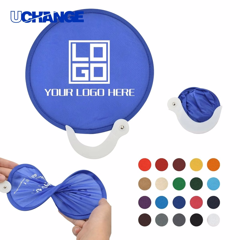 Round Folding Hand Fan Tool for Daily Use