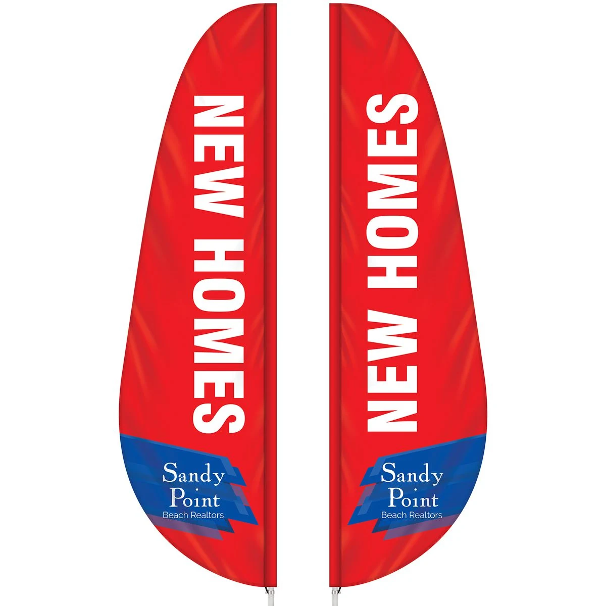 3' x 12' Custom Double Sided Feather Flag 1