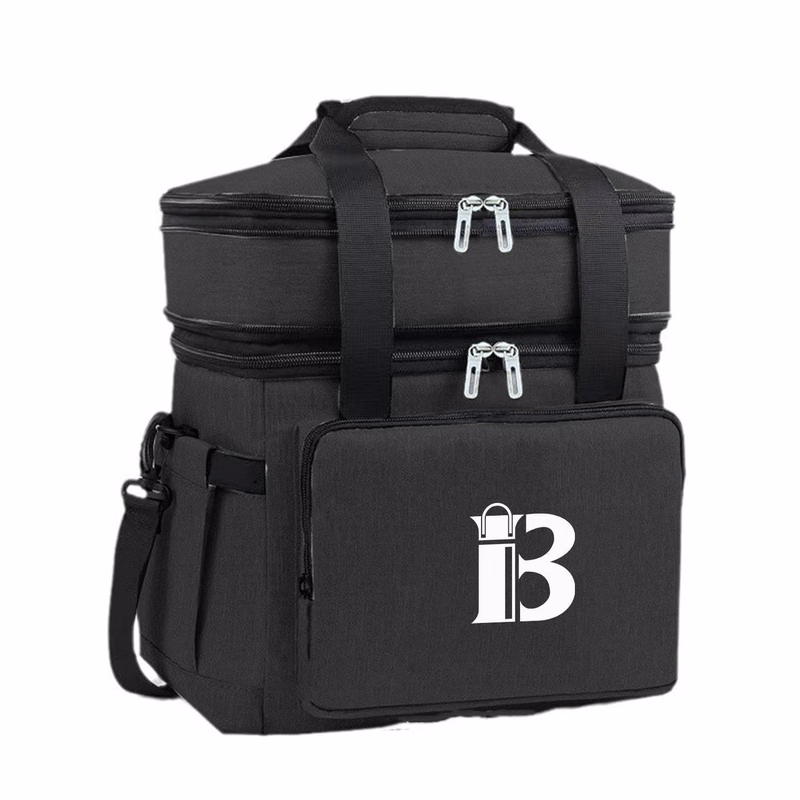 18L Oxford Insulated Lunch Cooler Bag for Outdoor Picnic