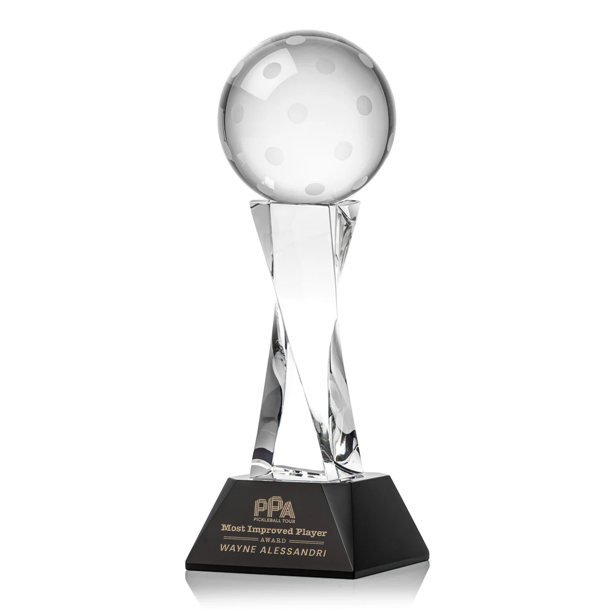 Pickleball Award on Langport Base - Black 1