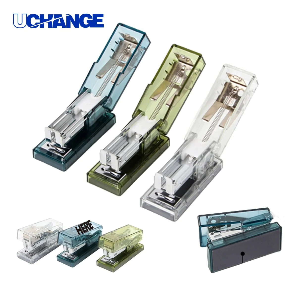 Transparent Handheld Stapler with Staples 1