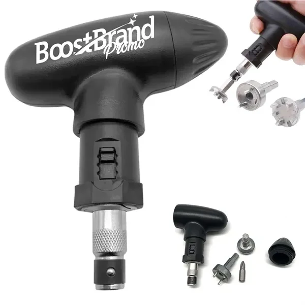 Custom T Handle Ratchet Screwdriver Set with Magnetic Bits — Professional Tool 1