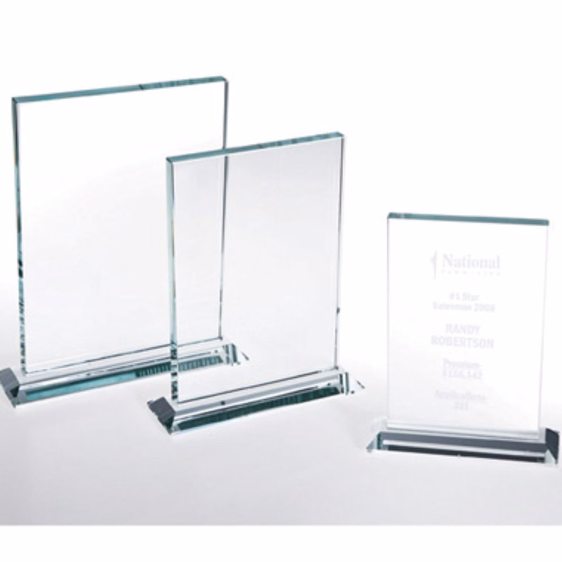 STARFIRE CLEAR VERTICAL GLASS WITH BASE