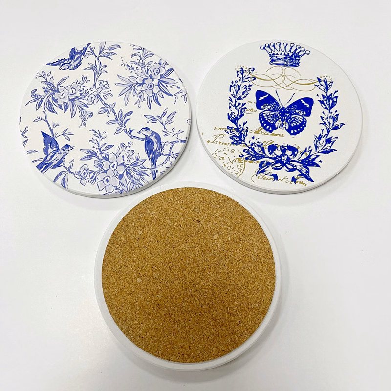 Ceramic Cork Bottom Coaster