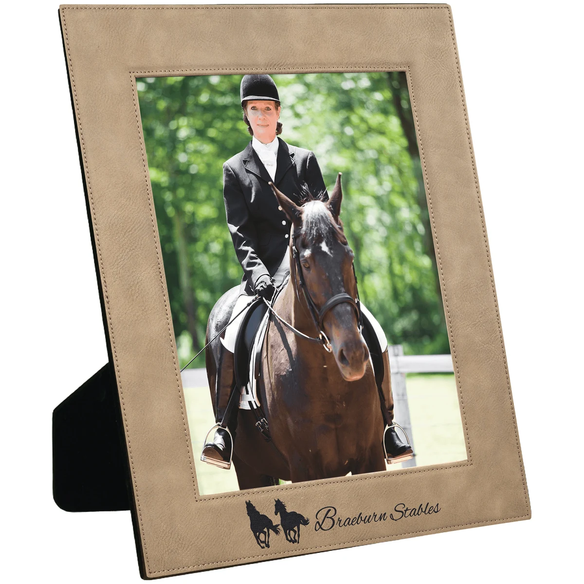 8" x 10" Light Brown Leatherette Photo Frame 1