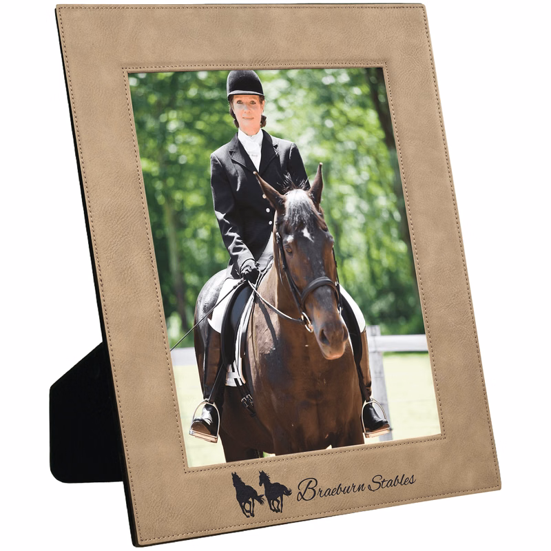 8" x 10" Light Brown Leatherette Photo Frame