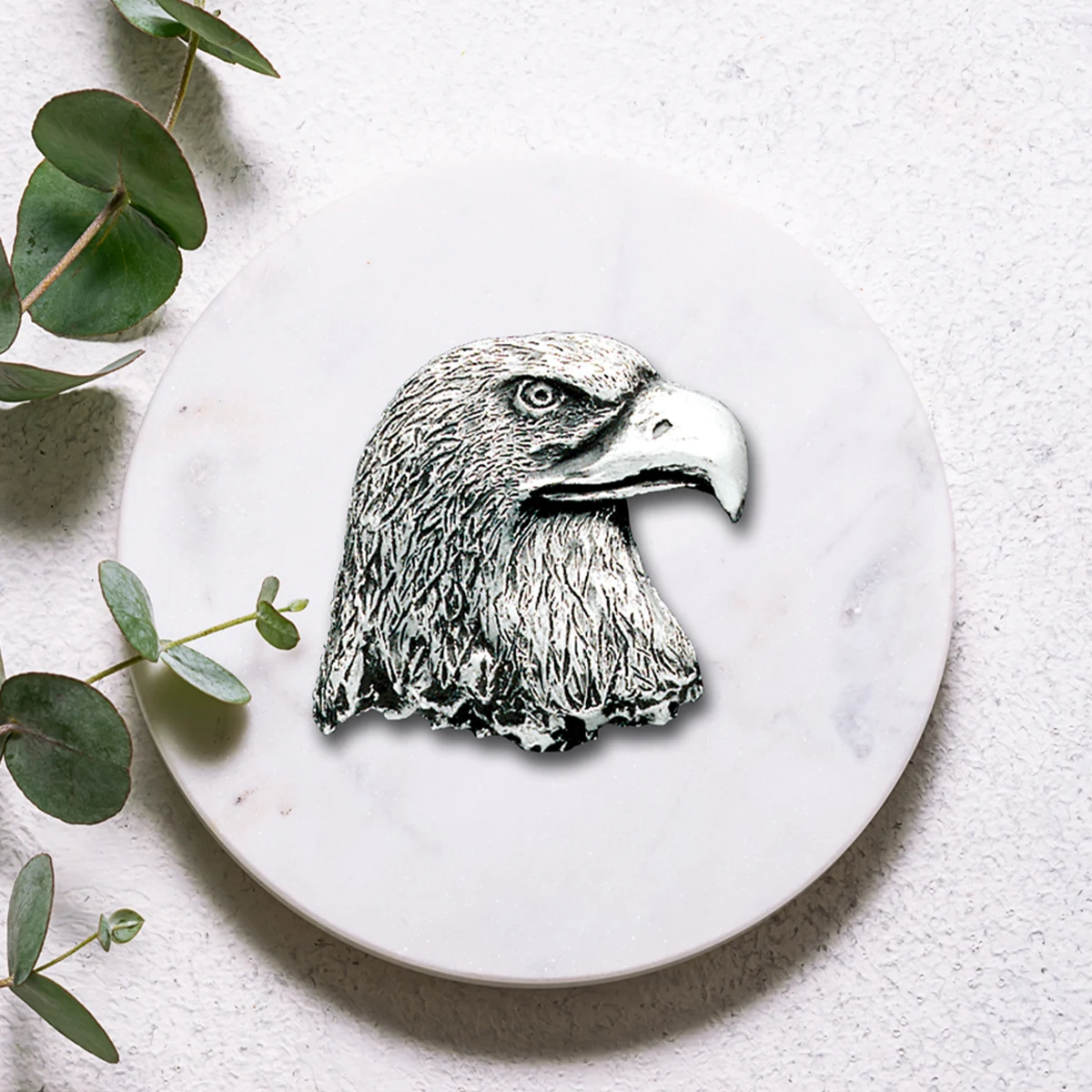 Eagle Head Pewter Accent 1