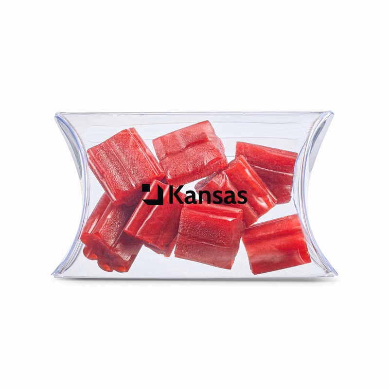 3" Pillow Box of mini Strawberry Licorice Bites