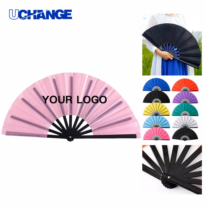 Handheld Folding Hand Fan with Nylon Blades