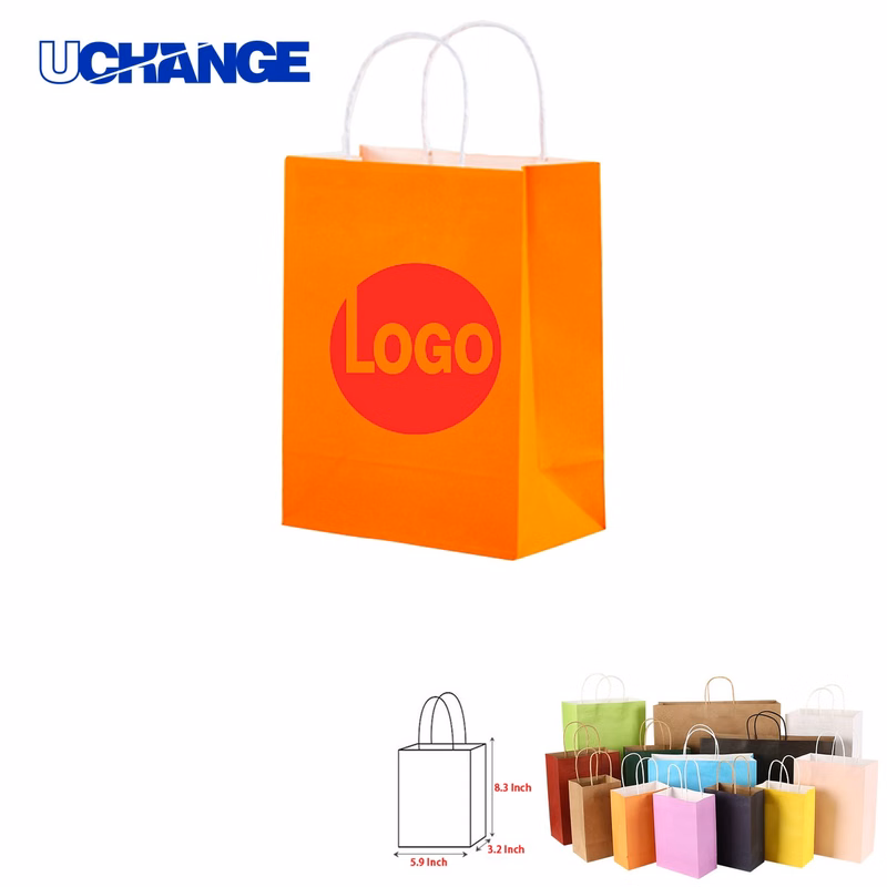 Kraft Paper Brown Shopping Bag Carrier