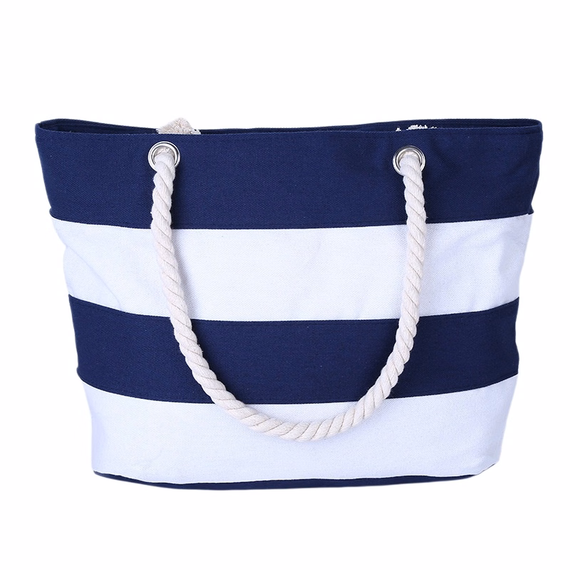 Canvas Tote Bag W/ Coarse Rope Handle