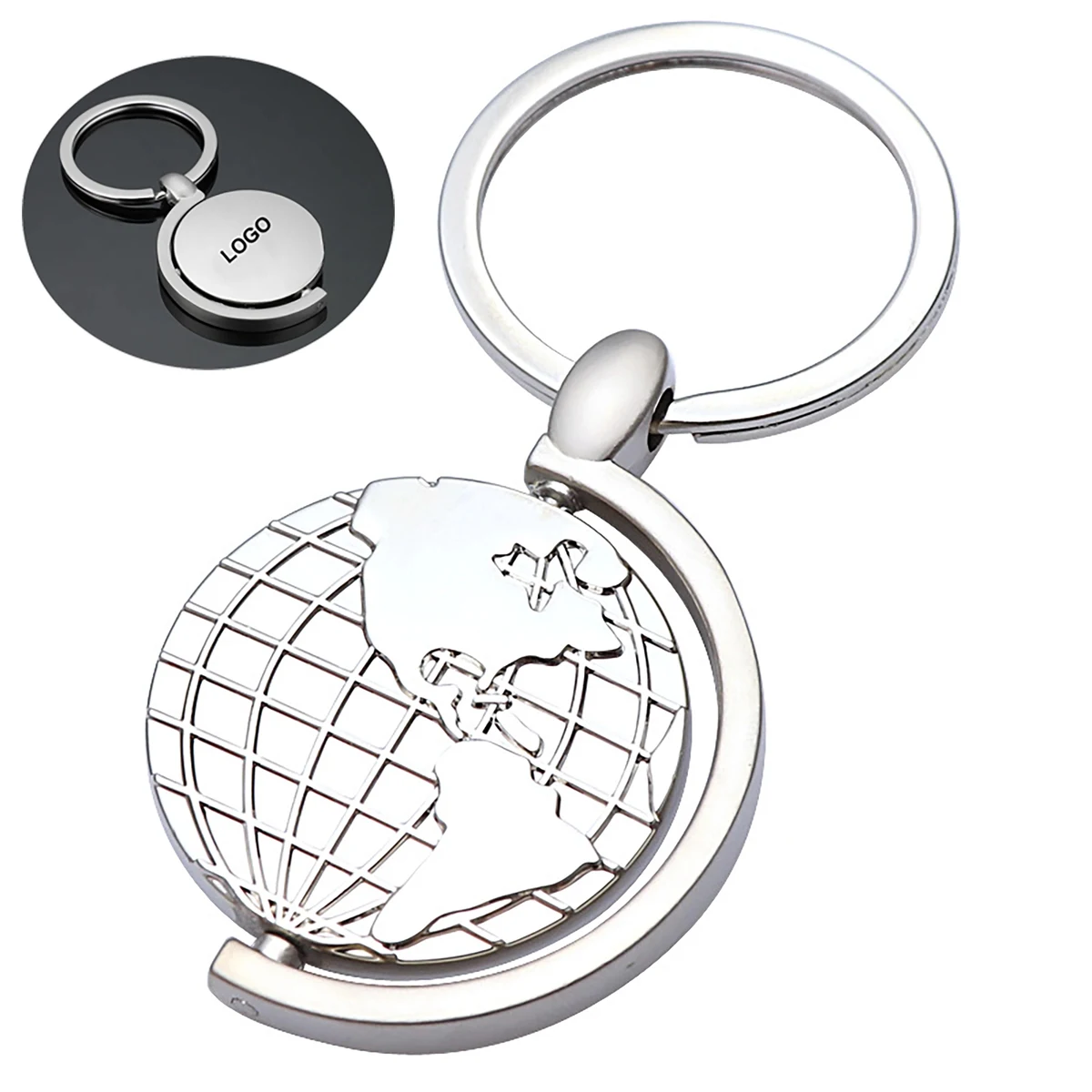Rotating Globe Keychain 1