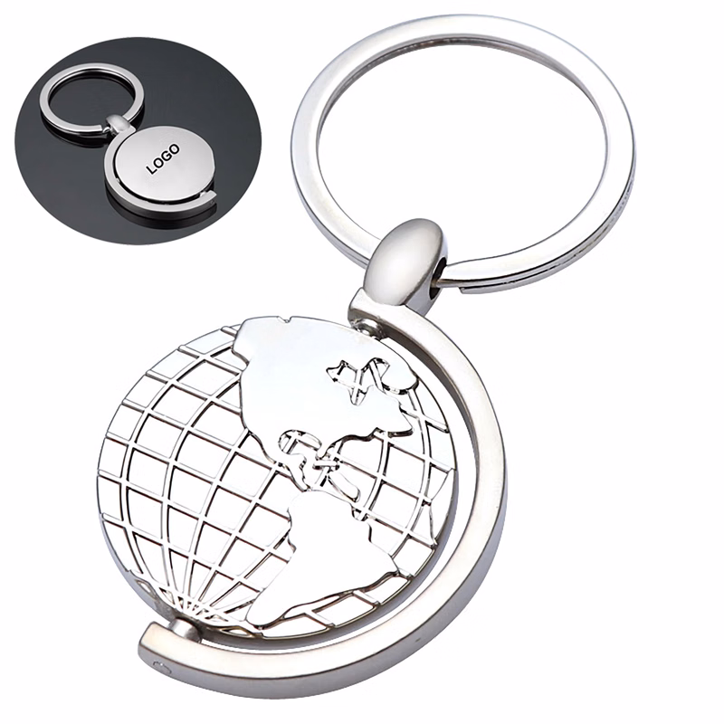 Rotating Globe Keychain