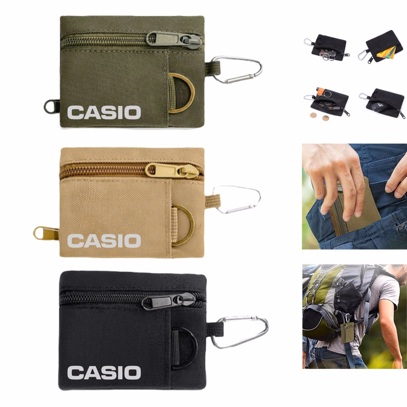 Travel Coin Purse Pouch with Carabiner