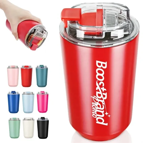 Custom Insulated 12 oz Coffee Mug 6.1 Inches Spill Resistant — Corporate Travel Cup 1