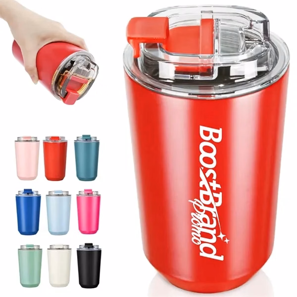 Custom Insulated 12 oz Coffee Mug 6.1 Inches Spill Resistant — Corporate Travel Cup